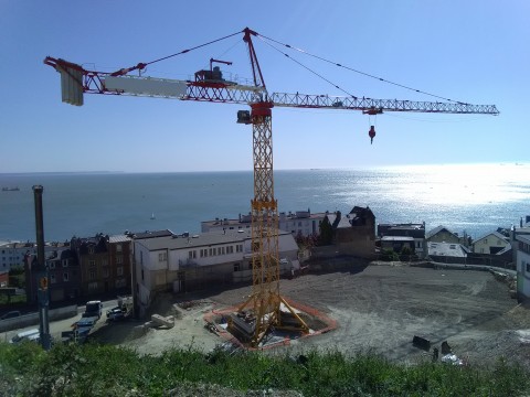 Montage de la grue de Sainte Adresse